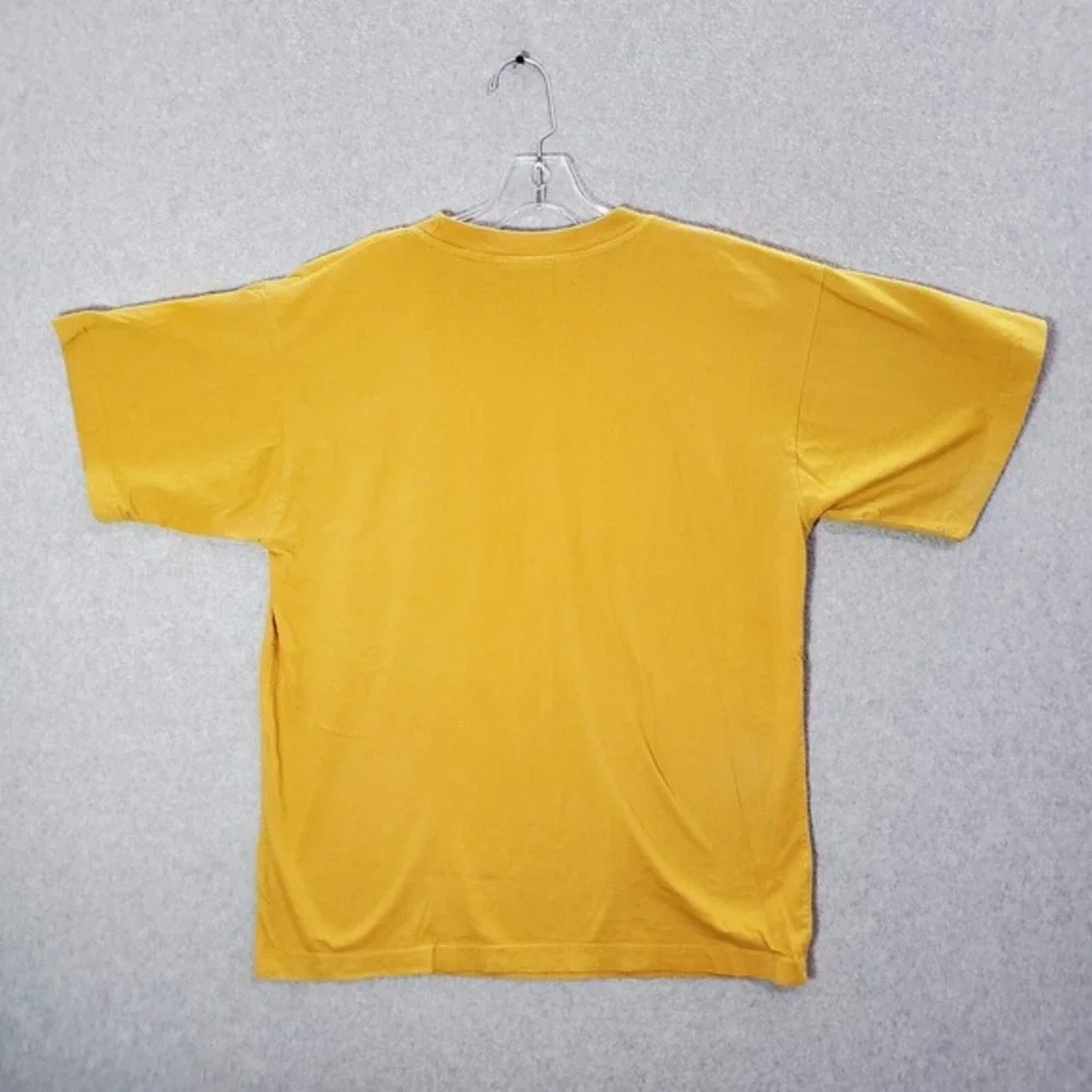 Kangaroo‎ Men Shirt Large Yellow Made in Australia Tribal Graphic Tee